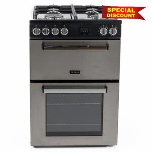 Tesla Dual Fuel Cooker - Freestanding Stainless Steel