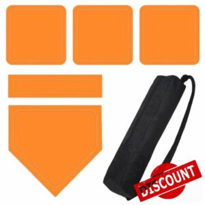 Baseball Bases - Baseball Base Set with Pitching for Practice