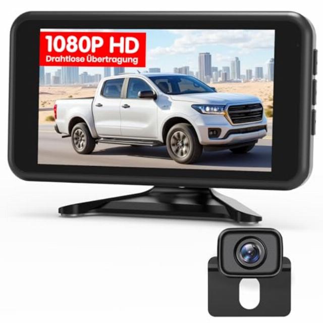 AUTO-VOX Wireless Reversing Camera: 5 Inch 1080P Monitor