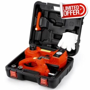 Panana Hydraulic Trolley Floor Jack Car Jack Kit 5Ton DC 12V Electric Hydraulic Car Jack Lift 11023 LBS