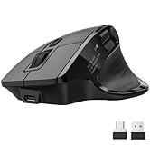 acer Wireless Mouse, Ergonomic Mouse with Side Scroll, Bluetooth 5.2 & 2.4G Dual Modes, 4800 DPI ...