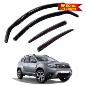 Team HEKO Wind Deflectors for Dacia Duster 2018+ Front and Rear Set of Window Deflectors