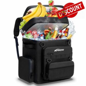 Cooler Backpack 50 Cans for Men & Women - Insulated LeakProof Soft Cooler Bag