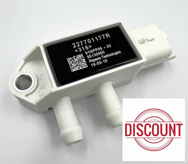 Exhaust Pressure DPF Sensor 227701177R 0906304 93457569 for Renault Kadjar Espace Captur Clio Kangoo Magane Scenic Trafic Mercedes C Class CLA GLA Vito Dacia Duster Logan Sandero Vauxhall Vivaro