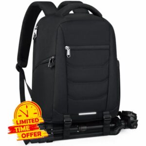 RAINSMORE Professional Camera Backpack