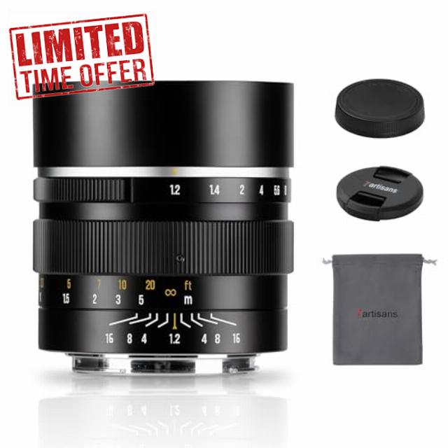 7artisans 50mm F1.2 APS-C 32°Manual Focus Fixed Lens Large Aperture Compatiable for Nikon Z Zfc Z50 Z3