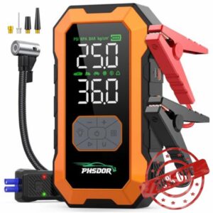 8000A Jump Starter Power Pack with Air Compressor