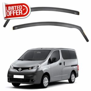 ISPEED Wind Deflectors for Nissan NV200 / e-NV200 2009-2025 2pc Set Accessories - Keep Your Car Ventilated in Rain - Reduce Wind Turbulence - Tinted In-Channel