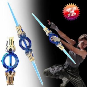 Extendable Double-Bladed Lightsaber with Sound Effects