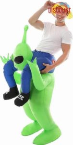 Alien Kidnapping Inflatable Costume Spooktacular Creations Adult Halloween Christmas Funny Cosplay Party Festival Mask Prom (160-190cm)