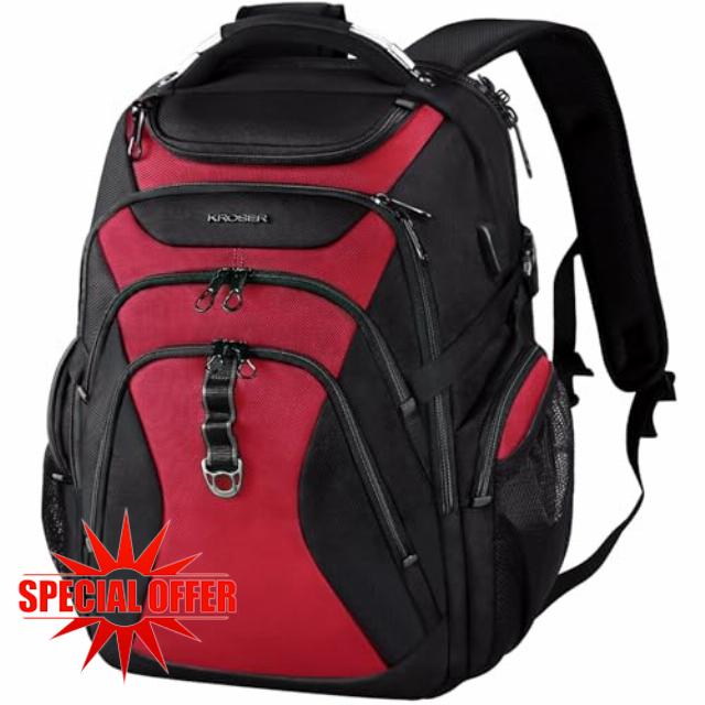 KROSER Heavy Duty Laptop Travel Backpack
