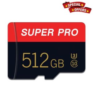 512GB Micro Memory Card Class 10 Memory Card with SD Adapter for Camera