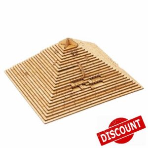 Wooden Pyramid Toy – Wood 19x19x10cm | Pyramid Decryption Mystery Toy | STEM Science Educational 3D Brain Teaser Puzzle | Archaeology For Boys & Girls