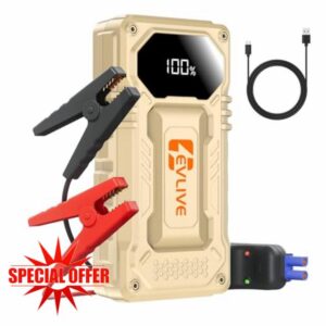 2000A Jump Starter Power Pack - 12V Car Battery Booster for up to 9L Petrol & 8.5L Diesel Engines