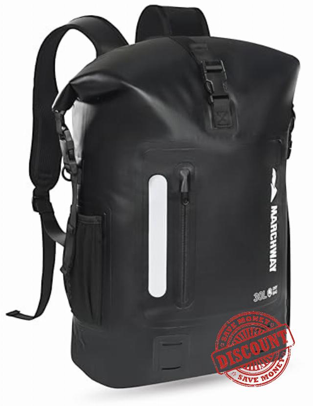 MARCHWAY Roll Top Waterproof Backpack