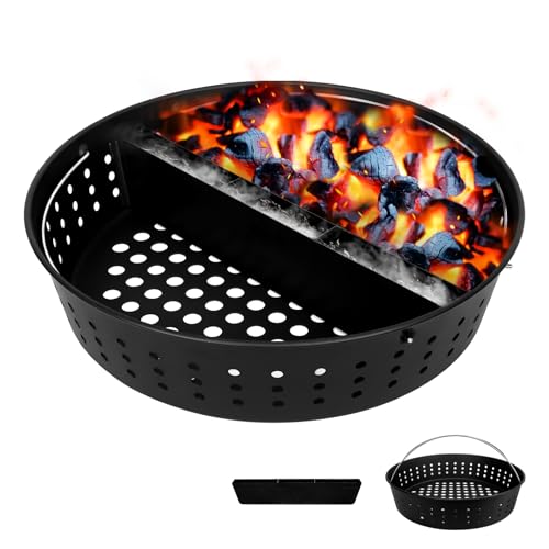 Heavy Duty Carbon Steel Fire Bowl with Removeable Water Reservoir Compatible with XLarge Green Egg