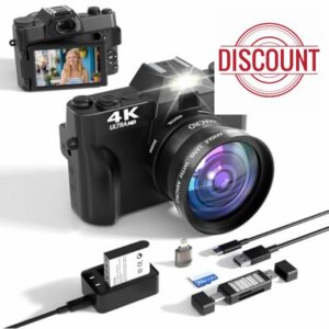 4K Digital Camera for Photography and Video