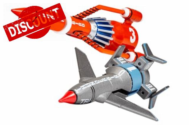A GERRY ANDERSON Thunderbirds 1 & 3 Die-Cas