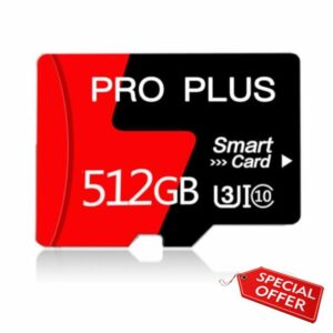 512GB Micro SD Card Memory Card MicroSDXC High Speed Flash Card For Computer with Adapter/Camera/Phone/Dash Cam/Tablet/PC