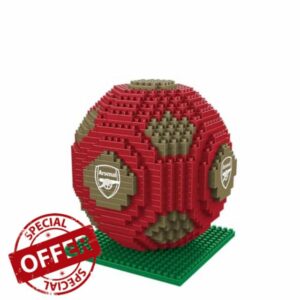 FOCO Officially Licensed 3D Football BRXLZ Bricks Building Construction Toy in Alternative Team Colours (Arsenal FC)
