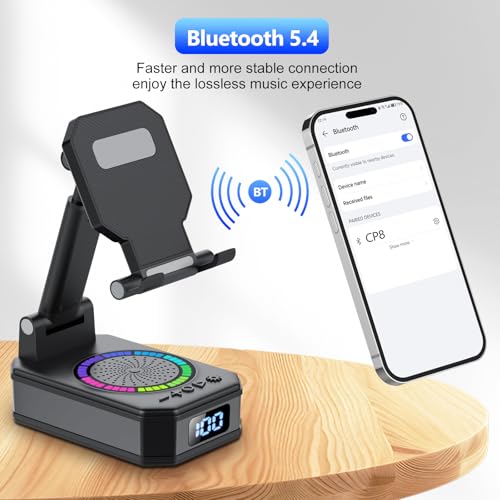 Foldable Phone Charger Stand with Wireless Speaker