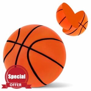 2025 Upgrade Size 7 Silent Basketball with High Density Foam - Noise-Reducing Foam Balls - Adults and Kids Basketball with Realistic Bounce - Easy-to-Grip Basket Ball for All Age Groups