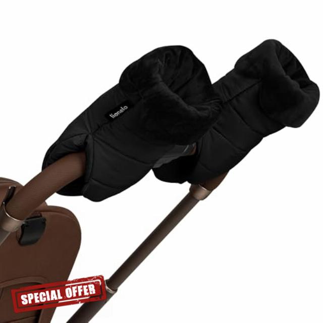 LIONELO Handmuff Oli Gloves Stroller Hand Warmers Universal Size Windproof Waterproof Soft Padded Magnetic Closure
