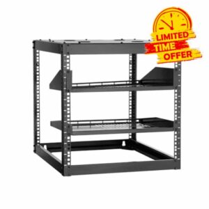 VEVOR 10U Open Frame Network Rack