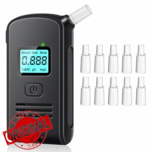 Breathalysers - Portable Breathalysers for Euro Travel with 10 Reusable Mouthpieces