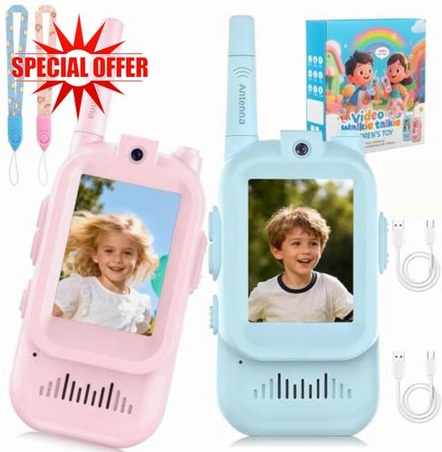 Video Walkie Talkies for Kids with Screen