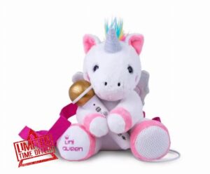 Uni Queen Plush Unicorn Karaoke Backpack