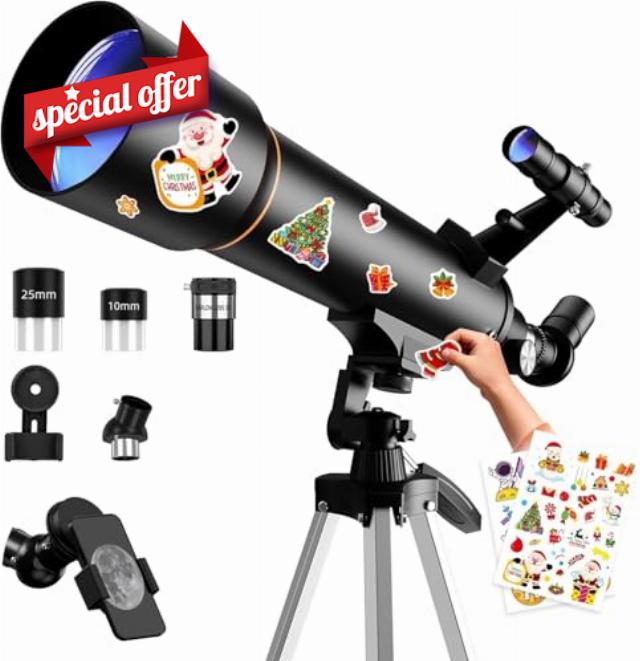 FAMIROSA Telescope for Kids & Adult Beginners
