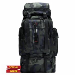 Hiking Backpack 80L Camping Trekking Rucksack Outdoor Sports Waterproof Mountaineering Bag Large Climbing Trekking Camping Rucksack With Separate Shoe Compartment for Men Wome