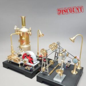 RETROL SE-03 38PCS + 27PCS Retrol GF-01 Metal Steam Engine Model Kit+ Miniature Workshop Model