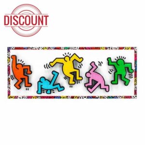 Wall Mounted Display for Lego 31216 Keith Haring – Dancing Figures