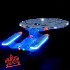Led Light Set Compatible with Lego 10356 U.S.S. Enterprise NCC-1701-D Led Decoration Lighting Kit Compatible with Lego 10356 Building Blocks Model