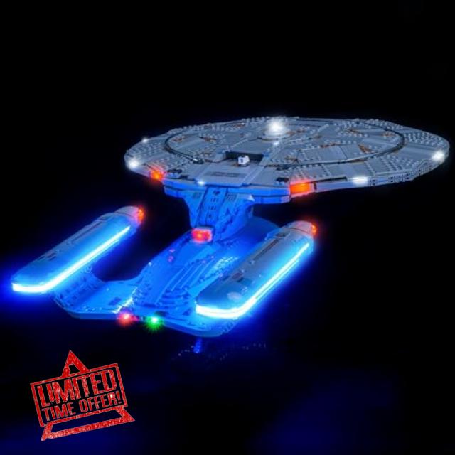 Led Light Set Compatible with Lego 10356 U.S.S. Enterprise NCC-1701-D Led Decoration Lighting Kit Compatible with Lego 10356 Building Blocks Model