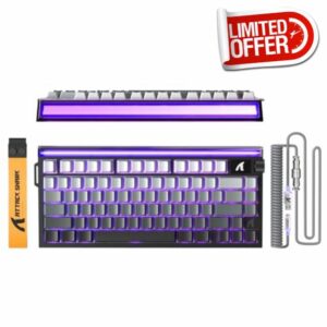 ATTACK SHARK R85 HE Wired 75% Gaming Keyboard with C01ULTRA LED Cable