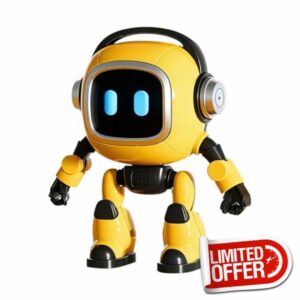 AI Emo Robot | AI Conversational Robot Toy | Funny Learning Educational Interactive Smart Robots Toys | Multifunctional Emotion Companion Intelligent Robots Table Toy Gift for Girls & Boys