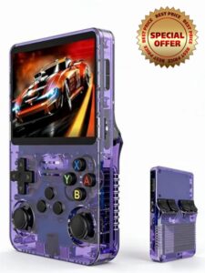 Game Console R36S Retro Handheld Game Console with 64G Built-in 15000+ Classic Games