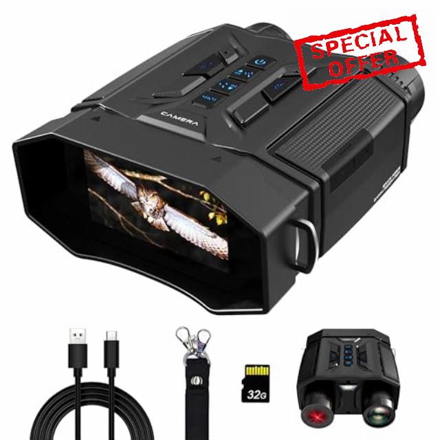 Night Vision Goggles with FHD Video & 12MP Photo