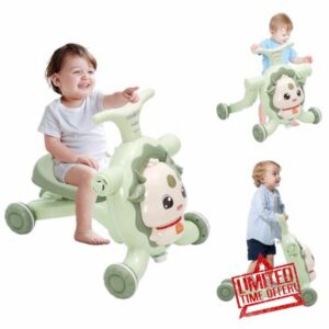 Baby Walker 3 in 1 Sit-to-Stand Learning Walker with Light Music Activity Center Baby Push Along Walkers Push & Pull Toys Gift for Boys Girls