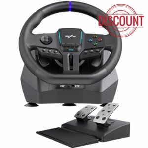 PXN V900 Gen2 Racing Wheel with Hall Pedals – 16-Bit USB Gaming Steering Wheel