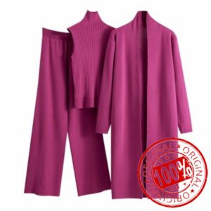 Women's 3 Piece Knit Lounge Set