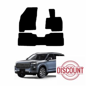 GCM - Car Floor Mats for Jaecoo 7 2024 to Present Full Coverage Floor Protection - Anti Slip & Fit Rubber Car Mats with Clips Easy to Clean for All-Weather (Black Edging