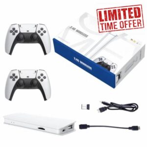 Retro Arcade Games Console Wireless 4K HD M15 2.4GHz Dual HDMI HD Connection for TV