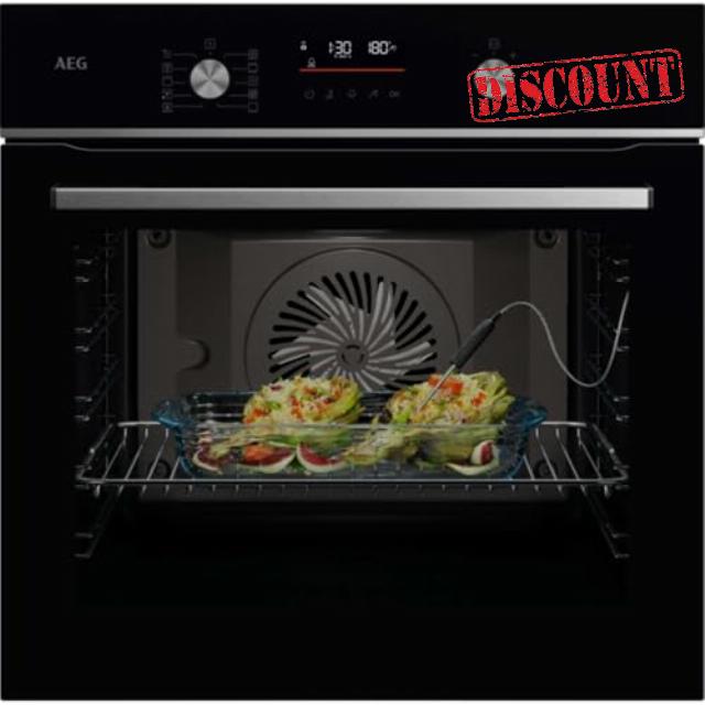 AEG GA5CB501AB 5000 SurroundCook Built-in Oven with SteamBake - Black           [Energy Class A+]