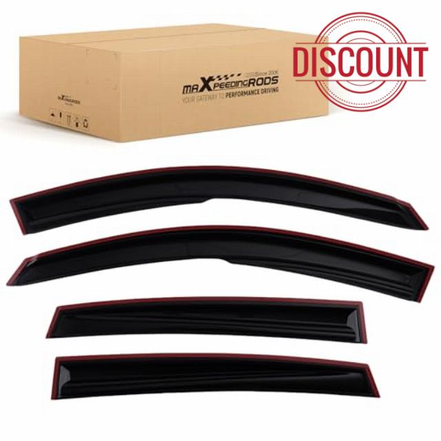 maXpeedingrods 4Pcs Door Wind Deflectors Guards for Ford Fiesta MK6 2002-2008