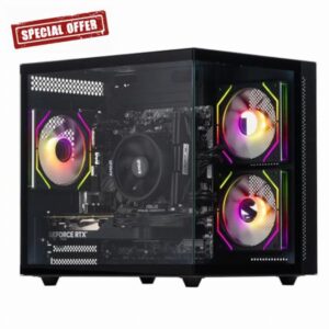 Veno Scorp Gaming PC - Intel Core i5 2nd Gen Nvidia Geforce GTX 750 4GB Graphics Card - 16GB DDR3 Ram - 120GB SSD - 500GB HDD - Wi - Fi - Mini Nemesis ARGB Black