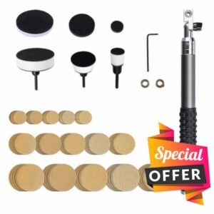 Woodturning Bowl Sander Kit with Hardwood Handle and Dual Bearing Head